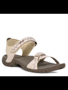 New NWOB Teva Verra Sport Sandals Beige/White Womans 7M